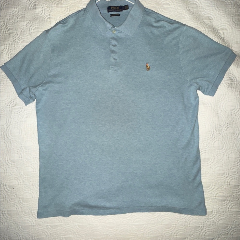 Polo by Ralph Lauren Men's Sky Blue Polo Shirt (like new)!!